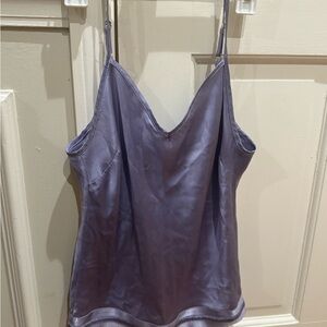 Sleek Lavender Satin Camisole